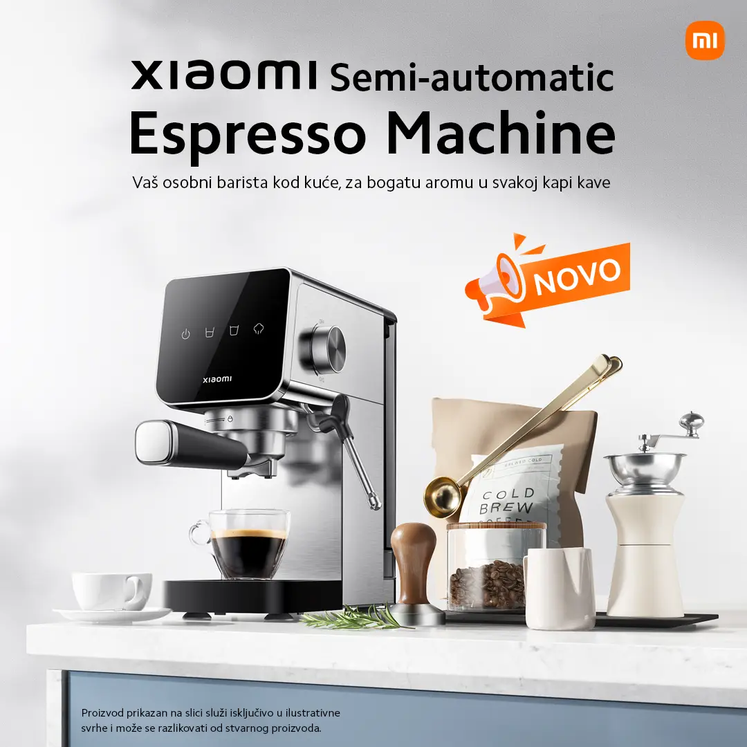 Xiaomi Semi-automatic Espresso Machine - Vaš osobni barista kod kuće, za bogatu aromu u svakoj kapi kave 