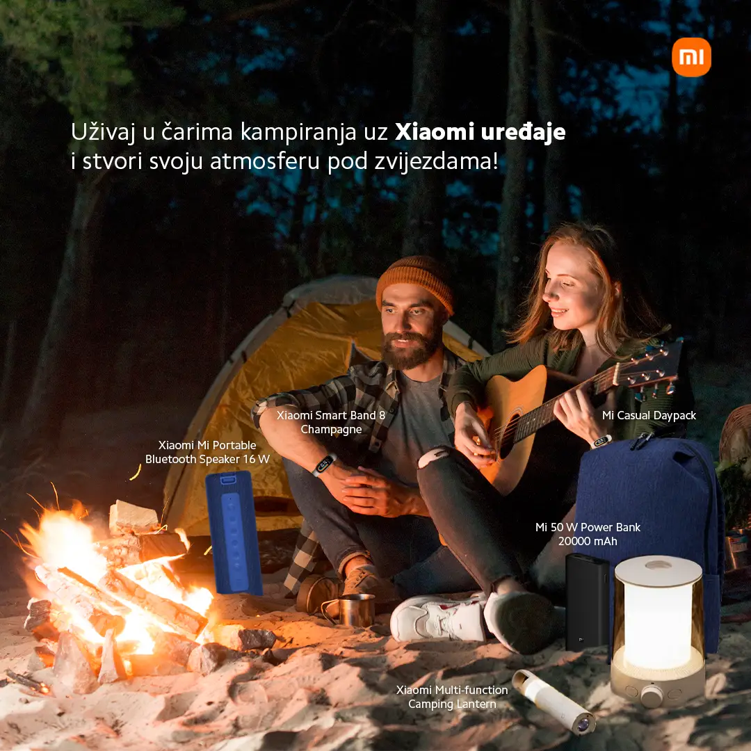 Uživaj u čarima kampiranja uz Xiaomi uređaje i stvori svoju atmosferu pod zvijezdama!